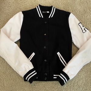 Black & White Varsity Jacket.